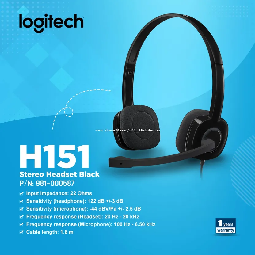 Logitech H151 Stereo headset Black 981 000587 Buy Logitech