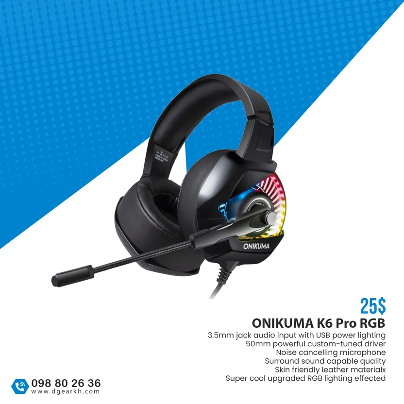 Onikuma discount k6 pro