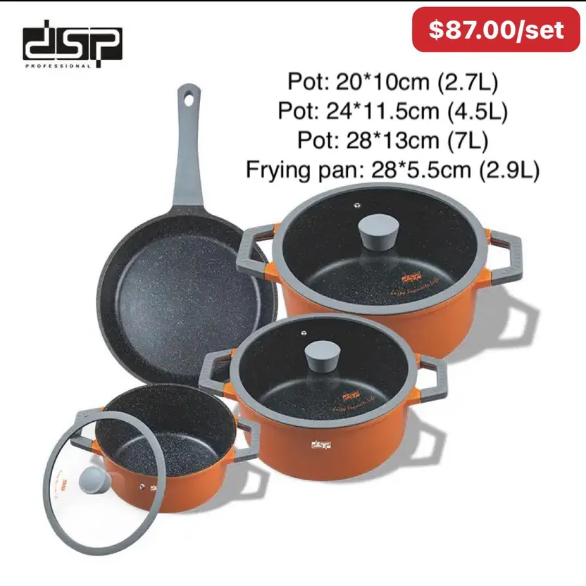 Titanium Induction 4pc Cookware Set